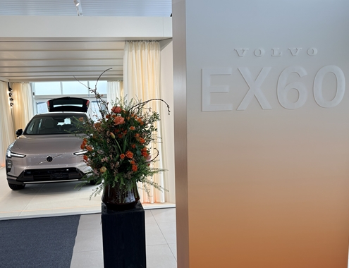 De nieuwe Volvo EX60 bij Automobilia in Brugge